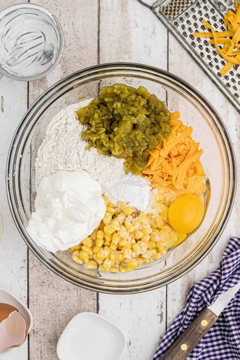 This Cheesy Green Chile Cornbread takes everyday cornbread to the next level with sharp Cheddar cheese, and roasted green chiles! https://www.lanascooking.com/cheesy-green-chile-cornbread/ Cornbread Recipe With Green Chilis, Cornbread With Cheese And Corn, Jiffy Cornbread Recipes Green Chili, Chili Relent Cornbread, Green Chili Cheese Corn Spoon Bread, Chiles Rellenos Cornbread Recipe, Green Chili Cornbread Muffins, Green Chile Cheese Cornbread Jiffy, Green Chile Cheese Cornbread