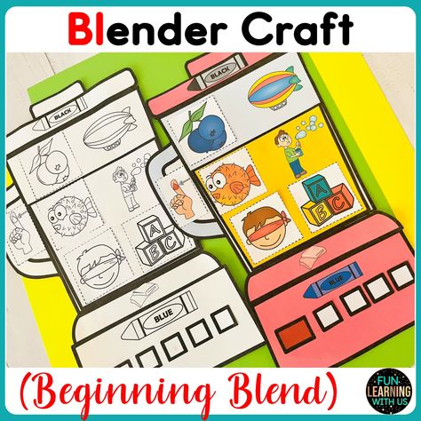 Blend Phonics Activities, Initial Consonant Blends, Blends Activities, Phonological Awareness Activities, Back To School Worksheets, Phonics Blends, Phonics Centers, Phonics Lessons, Literacy Stations