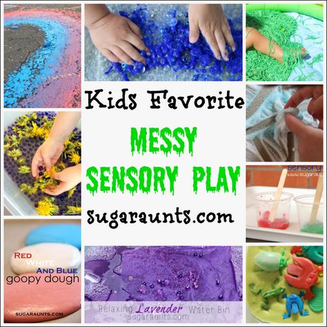 Kids Favorite Messy Sensory Play Activities #sensory #messyplay Messy Sensory Play, Messy Play Activities, Sensory Play Activities, Play For Kids, Tactile Stimulation, Sensory Table, Messy Play, Kids Sensory, Toddler Play