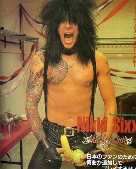 Nikki Sixx Leather Pants, Nikki Sixx 2000s, Tommy Lee Motley Crue, Motley Crue Nikki Sixx, Nikki Baby, Vince Neil, Motley Crüe, Nikki Sixx, Glam Metal