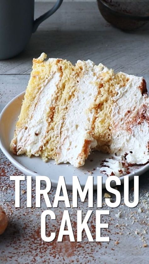 Tiramisu Cake Recipe, Tiramisu Cake, Tiramisu Recipe, India Food, A Piece Of Cake, Piece Of Cake, Healthy Baking, Yummy Cakes, Just Desserts