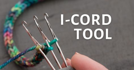 I-Cord Knit Tool: Everything You Need To Know Unusual Crochet, Crochet I Cord, Yarn Tutorials, Miniature Knitting, Knitted Wire, Card Weaving, French Knitting, Lace Weight Yarn, Knitting Tools