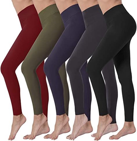 90% Polyester, 10% Spandex Pull On closure Machine Wash SUPERIOR QUALITY WITH PERFECT PRICE: Super Comfy Basic Full Ankle Length Leggings with a premium blend of 90% Polyester and 10% Spandex that give you a buttery soft comfort and flexibility, suitable for all weather and seasons. STRETCHY OPAQUE LEGGINGS: VALANDY pursue the best quality but the most reasonable price! All-way stretch athletic leggings follow your every pavement without any restrictions, thick stretchy fabric for non see-throug Opaque Leggings, Best Leggings For Women, Running Yoga Pants, Ankle Length Leggings, Sport Tights, High Waist Yoga Pants, Athlete Workout, Workout Running, Running Leggings