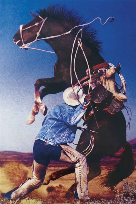 Richard Prince (B. 1949)  Untitled (Cowboy) Cowboy Portrait, Peter Lik, Richard Prince, Cindy Sherman, Cowboy Art, Baby Cowboy, Black Horse, Cowboy And Cowgirl, Western Art