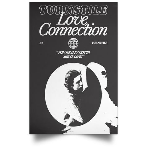 Turnstile Band Merch Turnstile Tlc Movie Poster - Spoias Band Merch Design, Turnstile Band, Punk Flyers, Band Poster, Love Connection, Shirt Design Inspiration, Band Design, Graphic Design Fun, Gig Posters