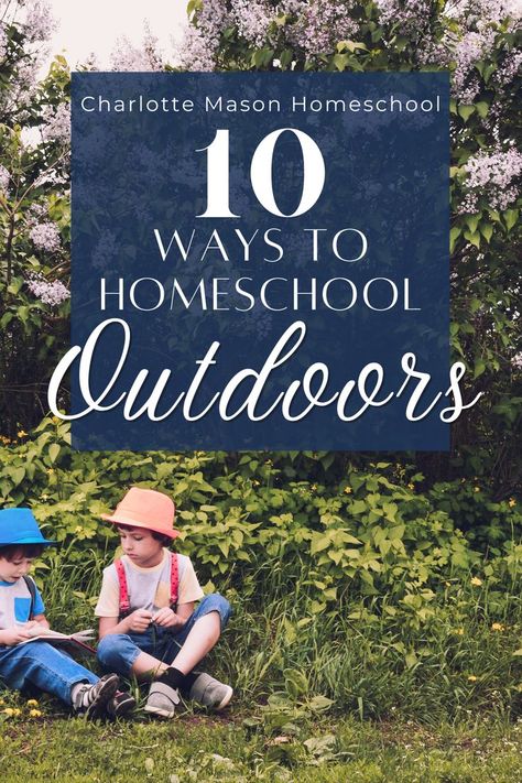 We're Sharing 10 Ways to Homeschool Outdoors So You Can Get Out Into Nature With Your Little Ones! Children Thrive When They Are Able to Explore and Learn Outside. Check Out Our List So You Too Can Get Outdoors More! Outside Actvities for Kids / Homeschool Outdoor Activities for Kids / Nature Schooling / Nature School Activities / Kids in Nature / Nature School Outdoor Classroom #naturestudy #outdooractivities Activities To Do Outside, Outdoor Classroom Activities, Kids In Nature, School Outdoor Classroom, Preschool Outdoor Activities, Learning Activities For Kids, Outdoor Learning Activities, Activities Outdoor, Forest School Activities