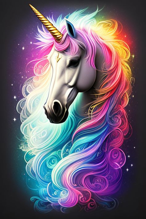 PRICES MAY VARY. Full Drill Diamond Painting Kit：Our Colorful Unicorn Horse diamond painting has complete diamond art accessories and tools.The diamond painting tools include HD print canvas,diamond painting pen,diamond painting wax, transparent ziplock bags,diamond painting trays and sufficient number of round diamonds ( matching the canvas color codes).Spend less money get more diamond paintings.The complete diamond painting can be stored for more than 10 years Animal Horse Art Art Decor：5d di Mythical Creature Art, Art Beginners, Galaxy Decor, Unicorn Artwork, Colorful Unicorn, Magical Horses, Unicorn Pictures, Unicorn Horse, Lovely Flowers Wallpaper