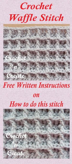 Waffle Weave Crochet, Crochet Waffle, Crochet Waffle Stitch, Crochet Stitches Free, Crochet Dishcloth, Easy Crochet Stitches, Waffle Stitch, Crochet Gratis, Crochet Stitches For Beginners