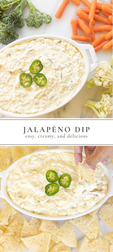 Dip Recipes Jalapeno, Dips With Jalapenos, Baked Jalapeno Dip, Jalapeno Cheese Dip Cold, Jalepeno Dip Crock Pot, Jalapeño Pepper Dip, Small Jalapeno Recipes, Spicy Jalapeno Dip, Jalapeno Chicken Dip