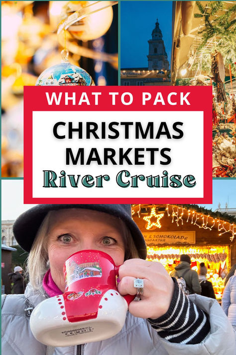 I spent months planning my packing list for our upcoming Christmas Markets River Cruise on the Danube, so I wrote this post to save you some time! Rhine River Christmas Market Cruise, What To Pack For A Winter River Cruise, Danube Christmas Market Cruise, Christmas Market Packing List, Winter River Cruise Outfits, Viking Christmas Market Cruise, Viking River Cruise Danube Christmas, Christmas Market River Cruise Packing List, Danube River Cruise Packing