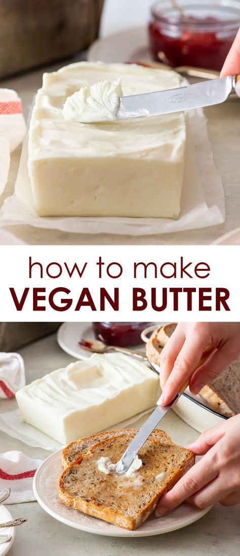 Vegan Replacements, Dairy Free Butter Recipe, Yogurt Diy, Homemade Vegan Butter, The Loopy Whisk, Loopy Whisk, Dairy Free Butter, Recipes Plant Based, Alpha Gal