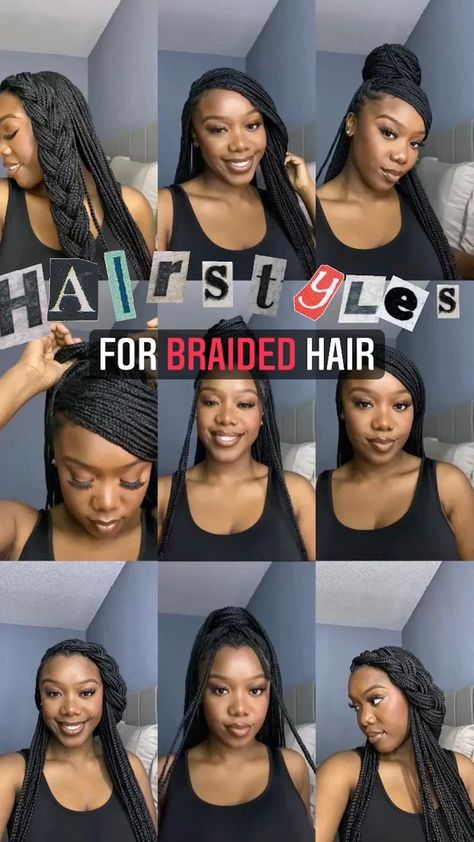 Hairstyles for Braids, braid Hairstyles, styling braids, braid hairstyles Inspo in 2022 | Natural hair styles, Cute box braids hairstyles, Single braids Styling Braids, Hairstyles For Braids, Cute Box Braids, Short Box Braids Hairstyles, Big Box Braids Hairstyles, Single Braids, African Hair Braiding Styles, Box Braids Hairstyles For Black Women, Braided Cornrow Hairstyles