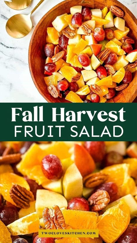 Looking for the best fall harvest Thanksgiving fruit salad recipe? This easy + healthy dish combines navel oranges, pears, apples, and grapes into a dessert that both kids and adults will love. Whip up this treat ahead of time and impress your guests with one of the best ideas for your holiday table. Whether you're planning a turkey dinner or need a quick dessert option, this fluff salad is a perfect choice. Get creative with these Thanksgiving fruit salad ideas for an unforgettable celebration.