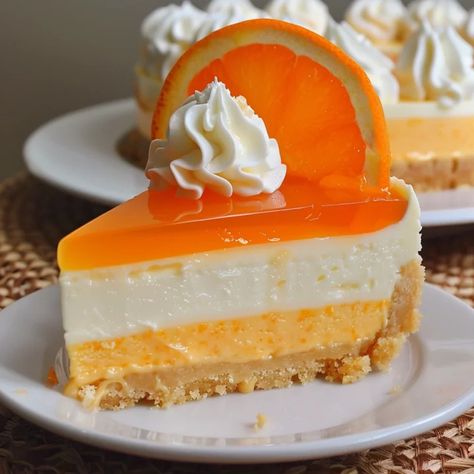 Orange Creamsicle Cheesecake Recipe, Orange Creamsicle Cheesecake, Creamsicle Cheesecake, Make Cheesecake, Orange Cheesecake, Orange Baking, Gluten Free Cheesecake, Eton Mess, Classic Cheesecake