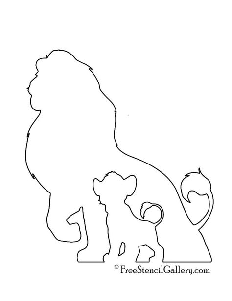 Simba Pumpkin Carving, Simba Tattoo, Silhouette Lion, Tattoos Lion, Lion King Tattoo, King Drawing, Lion King Drawings, King Tattoos, Cool Tattoo