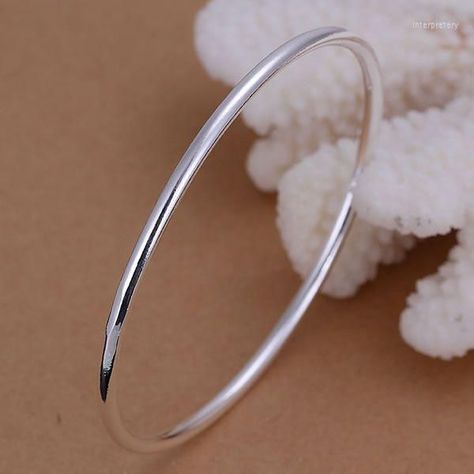 Bracelets Design, Single Ring, The Bangles, Silver Plated Bracelet, Sterling Silver Bangle, Gold Earrings Designs, Silver Jewelry Fashion, Bangle Bracelets With Charms, Bangle Designs