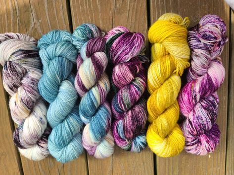 Hand Dyed Yarn Inspiration, Slub Yarn, Fiber Art Projects, Indie Dyed Yarn, Etsy Boutique, Knit Jewelry, Shawl Sweater, Sock Knitting, Yarn Inspiration