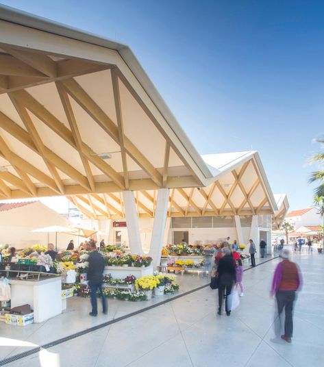 Works - PublicSpace Canopy Architecture, Timber Architecture, Membrane Roof, Urban Development, Open Market, Timber Structure, Timber Construction, Urban Furniture, Urban Spaces