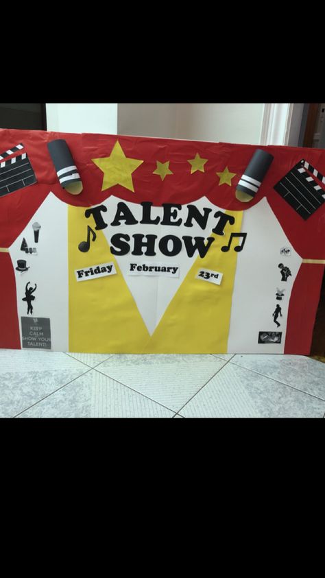 Talent Show Arts And Crafts, Talent Show Stage Decorations, School Talent Show Decorations, Talent Show Poster Ideas, School Talent Show Ideas, Talent Show Decorations, Exercise Aesthetic Wallpaper, Kids Talent Show Ideas, Talent Show Ideas