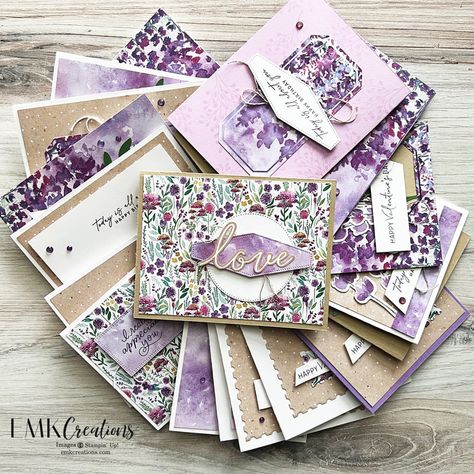 Lavender Stamp, Paper Pumpkin Alternatives, Art Deco Cards, Paper Pumpkin Stampin Up, Stampin Up Paper Pumpkin, Pumpkin Cards, Cardmaking And Papercraft, Lovely Lavender, Making Paper