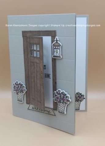 Good Wednesday Morning, Good Wednesday, Housewarming Card, Welcome Card, New Home Cards, Hand Made Greeting Cards, Window Cards, Stampin Up Christmas Cards, Hello Cards