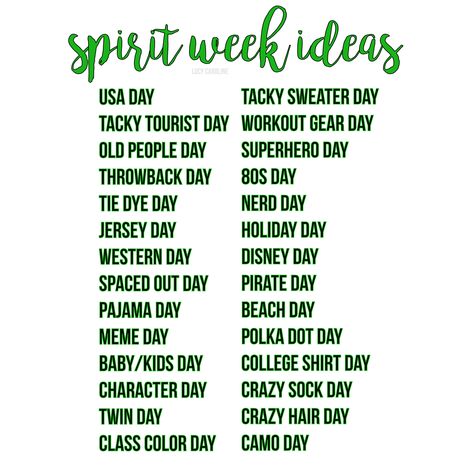 spirit week ideas!!! School Spirit Ideas Pep Rally, Spirit Weeks, Spirit Week Themes, Stuco Ideas, Spirit Week Ideas, Spirit Day Ideas, Pep Club, Student Council Campaign, Catholic Schools Week