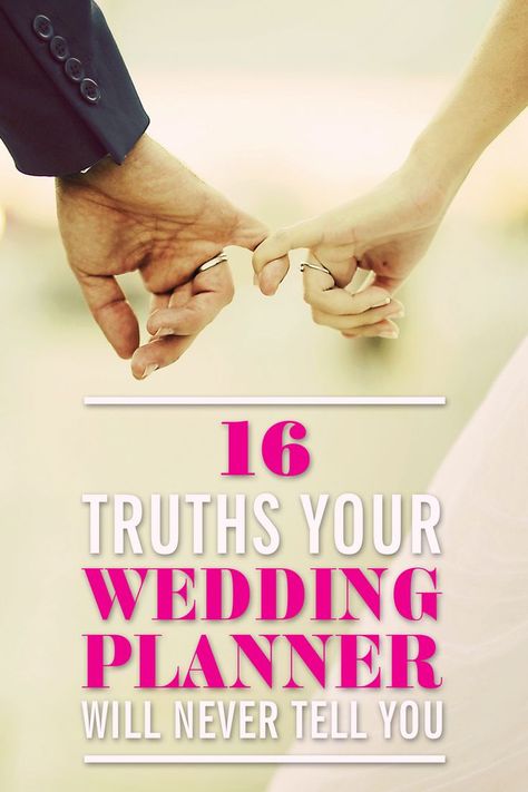 WEDDING PLANNING TIPS: Here are the biggest secrets your wedding planner will never tell you so you can be ahead of the game with useful insider knowledge. Here you'll find useful wedding ideas that will help you save money, plan a wedding on a budget, organize everything for the big day, and more. Click through for the best *insider* wedding ideas and tips from an experienced wedding planner. Wedding Planner Job, Wedding Tools, Wedding On A Budget, Plan A Wedding, Cheap Wedding Venues, Money Plan, Event Planning Tips, Planning Checklist, Best Wedding Planner