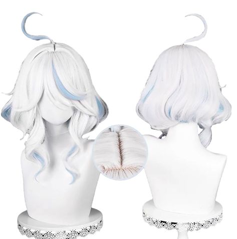 PRICES MAY VARY. Occasions - Furina wig short perfect for genshin fontaine cosplay on Halloween, Costume, Comic Conventions, Anime Show, Contests, Christmas, or Photo Shooting Features - Thick, Soft, Natural, No Heavy Feeling, wearing it to become your favorite anime looks Premium Synthetic - Comfortable and Breathable, Easy to Wear, Clean, and Maintain, its HeatResistant fibers allow you to Curl, Straighten and Style A Free Wig Cap - Will help keep your natural hair in place securely, prevent b Anime Wig Hairstyles, Anime Wigs Short, Kny Hair, Genshin Cosplay, Wigs Anime, Anime Show, White Wig, Free Wig, Party Wigs