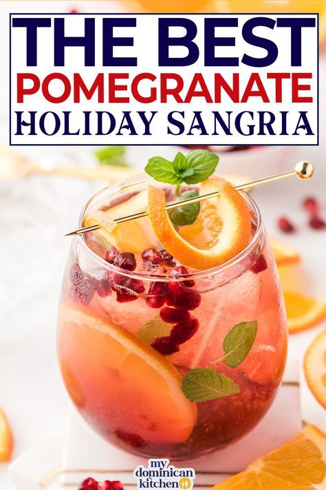 Pomegranate Sangria Recipes, Winter Sangria Recipes, Holiday Sangria Recipes, Christmas Sangria Recipes, Pomegranate Sangria, Sparkling Sangria, White Sangria Recipe, Pomegranate Cocktails, Easy Sangria Recipes