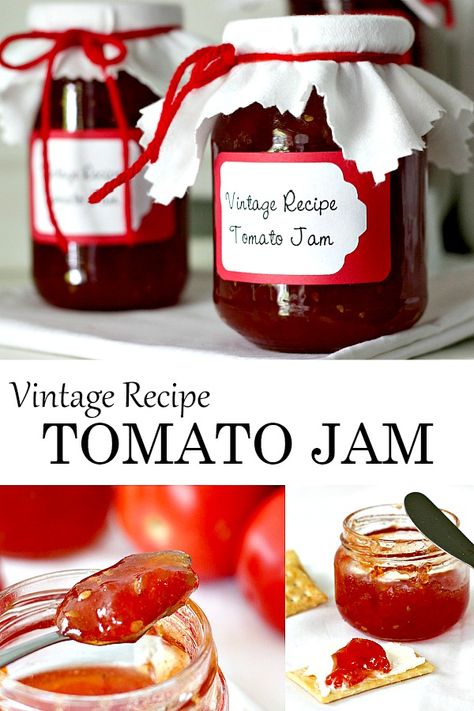 Tomato Jelly, Tomato Jam Recipe, Canning Jam Recipes, Grateful Prayer, Tomato Butter, Jam Recipes Homemade, Canning Jam, Tomato Jam, Jam And Jelly