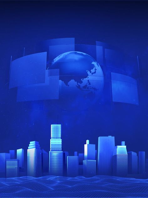 Blue Tech City Background Research Aesthetic Background, Ict Background Design, Tech Background Design, Broadcasting Background, Destroyed City Background, Tech Images, Kota Masa Depan, Future Background, Planet Background