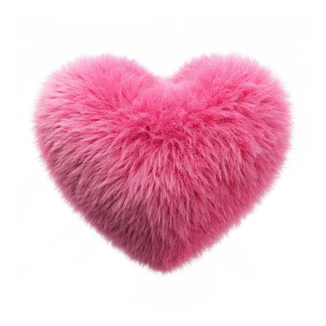 Love Heart Symbol, Images Emoji, Heart Shaped Valentines, Pink Texture, Soft Heart, Heart Illustration, 3d Heart, Love Shape, Pink Fur