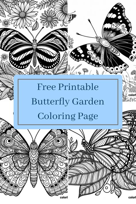 Welcome to a beautiful Butterfly Garden filled with enchanting patterns and lovely flowers! This free printable coloring page offers a delightful way to express your creativity. You’ll love bringing to life the intricate butterfly designs and the blooming plants surrounding it. Whether you’re a coloring enthusiast or looking for a relaxing activity for kids, this page is perfect for anyone who loves butterflies and nature. Grab your coloring supplies and enjoy a calming day transforming this magical garden scene into a world of color! Plant Coloring Pages Free Printable, Plant Coloring Pages, Sunflower Coloring Pages, Printable Butterfly, Leaf Coloring Page, Garden Coloring, Garden Coloring Pages, Powerful Pictures, Butterfly Designs