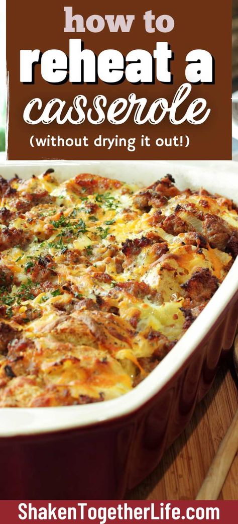 Breakfast Casseroles That Can Be Frozen, Overnight Casserole, Loaded Potato Casserole, Egg Bake Casserole, Casserole To Freeze, Pork Casserole, Leftover Casserole, Pot Pie Casserole, Reheat Chicken