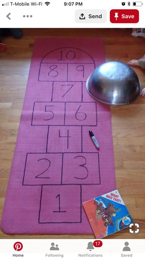 Indoor Hopscotch, Summer Camp Art, Recycling For Kids, Diy Yard Games, Diy Yoga, Yoga Themes, Yoga Mats Best, Kid Projects, Educational Activities For Kids