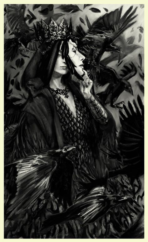 The Raven Queen Dnd, Raven Queen Dnd, The Raven Queen, Critical Role Characters, Ancient Goddesses, Raven Queen, Raven Art, Vox Machina, Queen Art