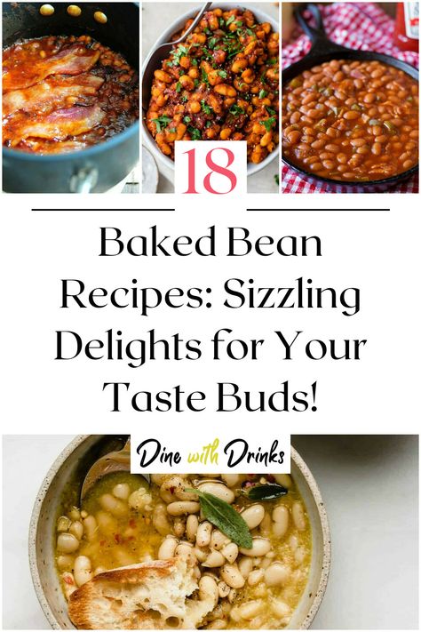 Collage of 4 baked bean recipes. Savory Baked Beans, Vegetables Dishes, Best Baked Beans, Beans Recipes, Baked Bean Recipes, Veggie Meals, Side Dishes For Bbq, Summer Bbq, Baked Apples