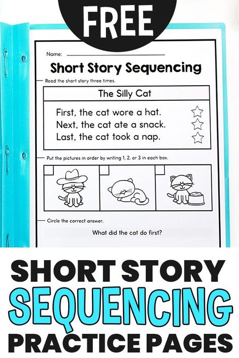 A fun way to practice sequencing of events with your students! These pages are suitable for little readers and easy to follow and comprehend. #sequenceofevents #sequenceworksheets #readingpassages #free #freeworksheets #teacherspayteachers #tpt #readingpages #sequencepages #worksheets #readingcomprehension Sequence Of Events Worksheets, Story Sequencing Worksheets, Sequencing Worksheets, Teaching Printables, Beginner Reader, Story Sequencing, Beginning Readers, Sequence Of Events, Reading Tips