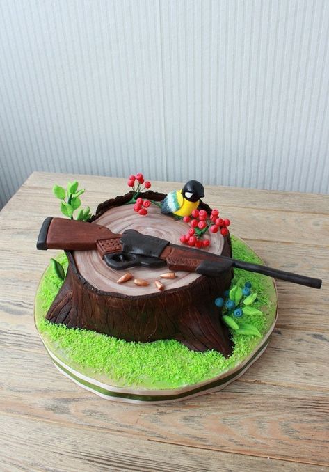 Hunter Theme Cake, Wedding Hunting Theme, Hunting Theme Cake, Hunting Wedding Theme, Dentist Cake, Hunter Birthday, Hunting Birthday Party, Grandad Birthday, Hunting Cake