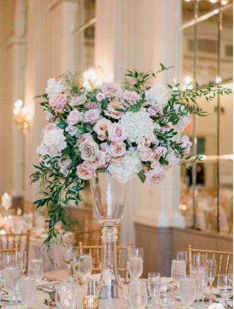 Tall Floral Centerpieces, Greenery Reception, Gold Signage, Rose Pink Bridesmaid Dresses, Tan Suits, Pink Bridesmaids Dresses, Purple Bouquets, Pink Bridesmaids, Suits Black