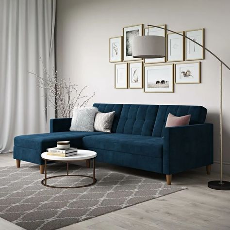 17 Storage Sofas And Sectionals For Small Spaces | HuffPost Life Blue Couch, Casa Clean, Sofas For Small Spaces, Muebles Living, Living Room Sofa Design, Sleeper Sectional, Ideas Hogar, Table Sofa, Modern Furniture Living Room