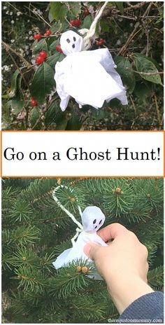 simple kids #Halloween activity -- Go on a candy ghost hunt! FILL WITH CANDY LIKE EASTER EGG HUNT #halloweentheme Kids Halloween Activity, Diy Halloween Party, Fun Halloween Party Games, Uhyggelig Halloween, Halloween Camping, Fun Halloween Games, Halloween Scavenger Hunt, Halloween Fest, Halloween Games For Kids