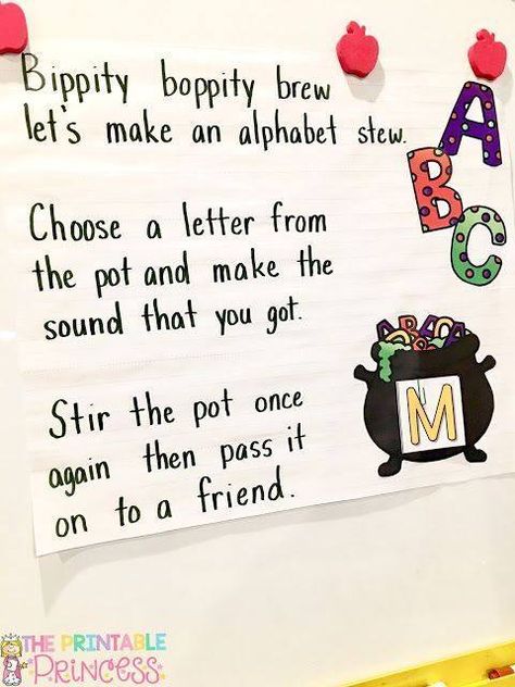 How adorable is this alphabet stew chant from The Printable Princess!?! It might not be close to Halloween, but this is always a fun activity! Halloween Activities For Kindergarten, Halloween Abc, Abc Activity, Kindergarten Halloween, Abc Game, Cooking Theme, Letter Practice, Halloween Kindergarten, Comparing Numbers