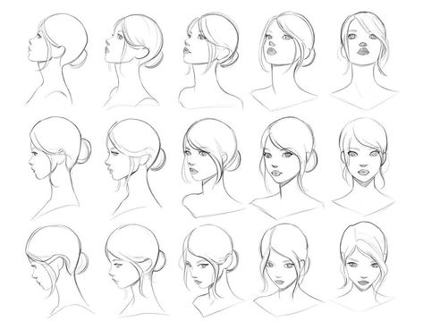 Gabrielle Brickey on Instagram: “This is a character reference sheet I made for my new character class- coming out soon!I’m almost done editing :)) ✏️ 💗#characterdesign…” Face Reference Female Drawing, Woman Face Reference Drawing, Drawing Profile Faces, Face Profile Drawing, Back Drawing, Female Face Drawing, Profile Drawing, Drawing Cartoon Faces, Rain Painting