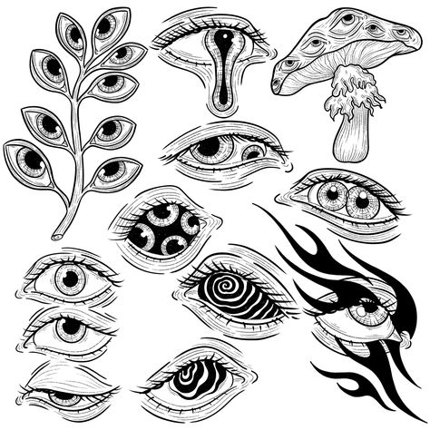 Bahasa Jepun, Tattoo Flash Art, Flash Art, Trippy Art, Hippie Art, Tattoo Design Drawings, Cool Art Drawings, Sketchbook Art Inspiration, Funky Art