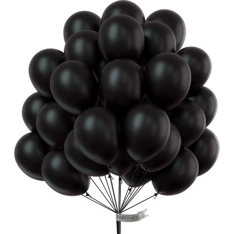 PRICES MAY VARY. Pack of 100 pcs 10 inch black balloons Safe and non-toxic, made of natural latex Black latex balloon can float for 3-6 hours, for best float results, fill helium 1-2 hours before your event Ideal balloons for birthday party, graduation decorations, wedding balloons decorations, engagement decoration, holiday decorations, boy baby shower decorations, black decorations for party Inflate balloons to recommended size to avoid deformation or burst Colorful Party Decorations, Black And Gold Party Decorations, Retirement Decorations, Black Party Decorations, Rainbow Party Decorations, Birthday Decorations For Men, Black And Gold Balloons, Boy Birthday Decorations, Retirement Party Decorations