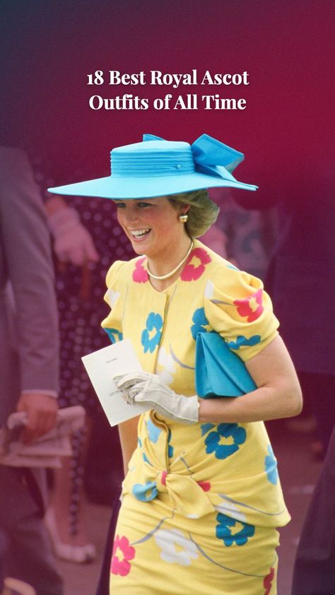 Royal Ascot fashion through time: Princess Diana, Kate Middleton, Meghan Markle, and more. Ascot Fashion, Royal Ascot Fashion, Ascot Outfits, Time Princess, Royal Ascot, Prince George, Princess Charlotte, Meghan Markle, Princess Diana