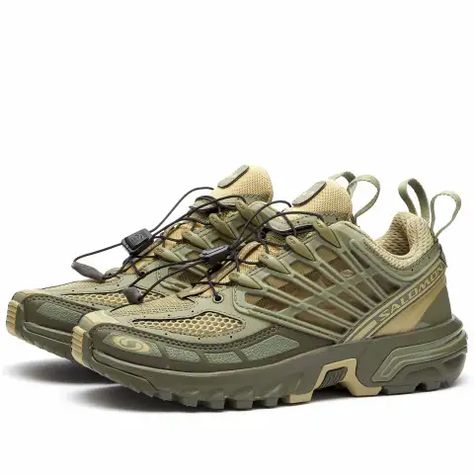 Salomon Acs Pro Advanced, Salomon Acs Pro, Designer Sneakers Women, Salomon Acs, Salomon Shoes, Womens Hiking Shoes, Dope Outfits For Guys, Green Sneakers, Mens Outfit Inspiration