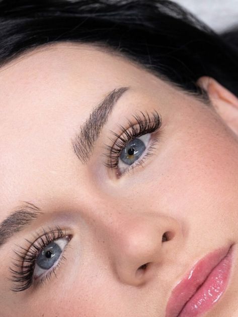 Natural Eyelash Extensions Round Eyes, Natural Full Set Lash Extensions, Long Wispy Lash Extensions, Hybrid Wispy Eyelash Extensions Doll Eye, Elegant Lash Extensions, Classic Lash Extensions Styles Natural, Lash Extensions Styles Hooded Eyes, Doe Eyelash Extensions, Eyelash Extensions Open Eye