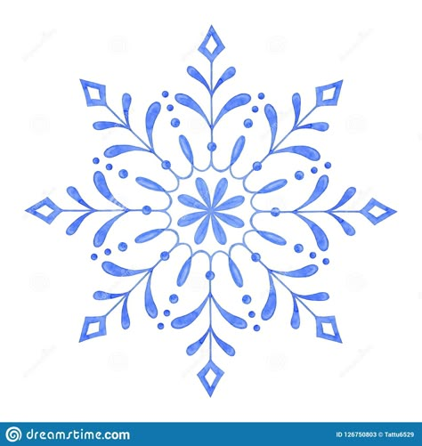 Painting Ice, Watercolor Snowflake, Crystal Illustration, Snow Flake Tattoo, Snowflakes Drawing, Christmas Mandala, Illustration Christmas, Illustration Noel, Watercolor Christmas Cards